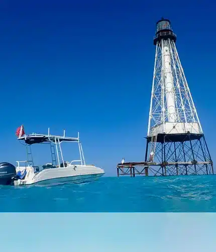 Lighthouse and boat